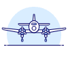 Air Force Plane 2 Illustration from UX Duotone Set