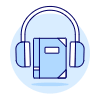 Audio Book Illustration from UX Duotone Set