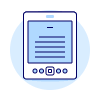 Audio Reading Book Illustration from UX Duotone Set