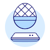 Egg Media Player Illustration from UX Duotone Set