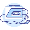 Tape Player 3 Illustration from UX Duotone Set