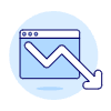 Decreasing Browser Illustration from UX Duotone Set