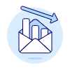 Decreasing Envelope Chart Illustration from UX Duotone Set