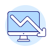 Decreasing Imac Illustration from UX Duotone Set