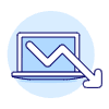 Decreasing Laptop Illustration from UX Duotone Set
