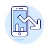 Decreasing Phone Illustration from UX Duotone Set