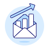 Increasing Envelope Chart Illustration from UX Duotone Set