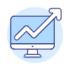 Increasing Imac Illustration from UX Duotone Set