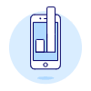 Mobile Phone Chart Illustration from UX Duotone Set