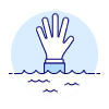 Drowning Hand 2 1 Illustration from UX Duotone Set