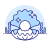 Oyster Pearl Illustration from UX Duotone Set