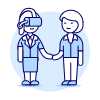 Virtual Agreement 4 Illustration from UX Duotone Set