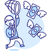Catching Money 1 Illustration from UX Duotone Set