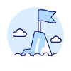 Summit Flag Illustration from UX Duotone Set | Free Download as SVG Vector and Transparent PNG | Streamline illustrations