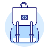 2 STRAP Bagpack Illustration from UX Duotone Set