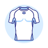 Exercise Shirt Illustration from UX Duotone Set