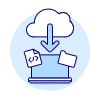 Cloud Download 10 Illustration from UX Duotone Set