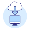 Cloud Download 2 Illustration from UX Duotone Set