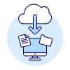Cloud Download 3 Illustration from UX Duotone Set