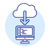 Cloud Download 5 Illustration from UX Duotone Set