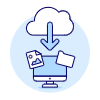 Cloud Download 6 Illustration from UX Duotone Set
