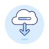 Cloud Downloading Illustration from UX Duotone Set