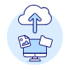 Cloud Upload 6 Illustration from UX Duotone Set