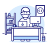 Coding Workstation 1 Illustration from UX Duotone Set