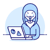 Anonylous Hacker 1 Illustration from UX Duotone Set
