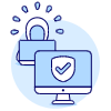 Protected Pc Illustration from UX Duotone Set