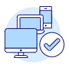 Responsive Checked Illustration from UX Duotone Set