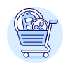 Crypto Cart Illustration from UX Duotone Set
