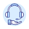 Call Center Headset 1 Illustration from UX Duotone Set