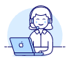 Customer Service Laptop 6 Illustration from UX Duotone Set