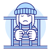 Prisoner 1 2 Illustration from UX Duotone Set