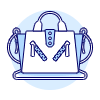 YELLOW Purse Illustration from UX Duotone Set