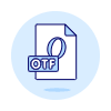 Otf File Illustration from UX Duotone Set