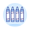 Crayons Illustration from UX Duotone Set