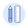 Pencil Ruler Illustration from UX Duotone Set