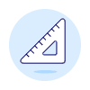Triangle Ruler Illustration from UX Duotone Set