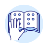 Braille Book 1 Illustration from UX Duotone Set