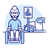 Disable Parking 1 Illustration from UX Duotone Set