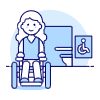 Disable Toilet 6 illustration - Free transparent PNG, SVG. No sign up needed.