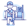 Priority Seat 1 1 Illustration from UX Duotone Set
