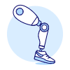 Prosthesis Leg 1 Illustration from UX Duotone Set