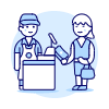 Cashier 1 Illustration from UX Duotone Set