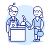 Cashier 4 Illustration from UX Duotone Set