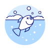 Dead Fish Illustration from UX Duotone Set