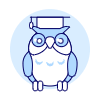 Education Owl 2 illustration - Free transparent PNG, SVG. No sign up needed.