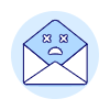 Smiley Mail Error Illustration from UX Duotone Set